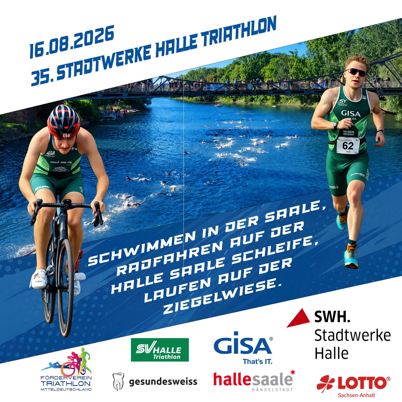 Meldeschluß 9.8.26 Stadtwerke Halle Triathlon